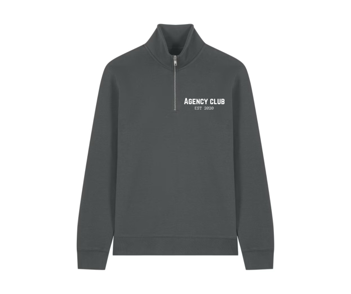 Iconic quarter zip anthracite