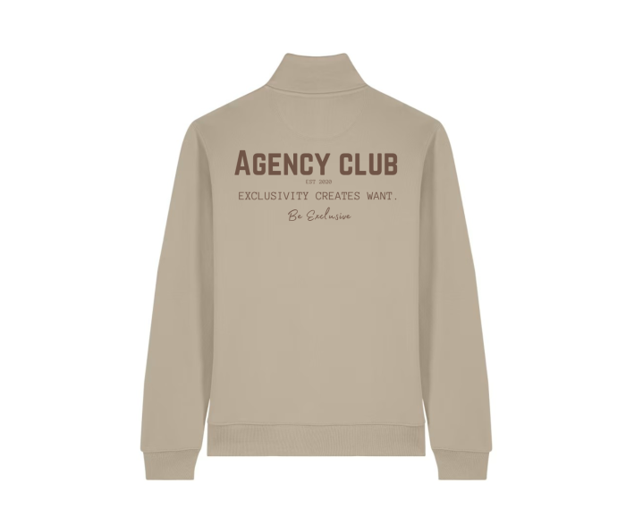 Iconic quarter zip back desert dust