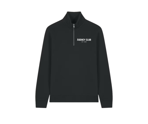 Iconic quarter zip black