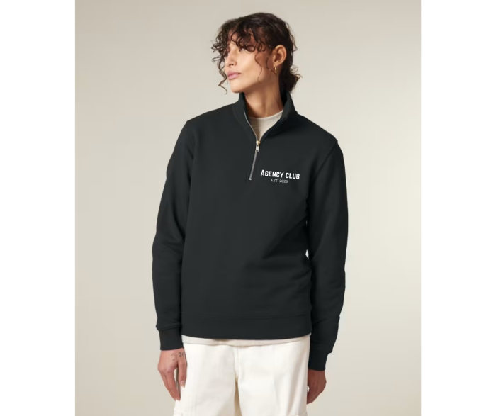 Iconic quarter zip model black (2)