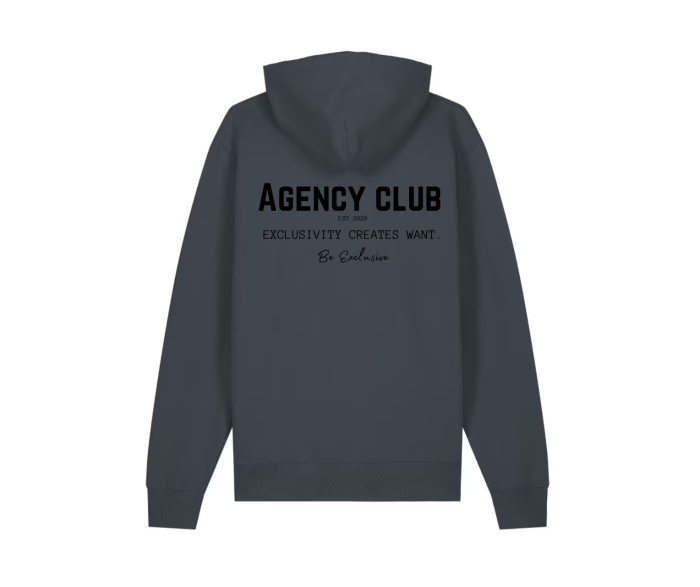 Medium fit hoodie india ink grey (2)