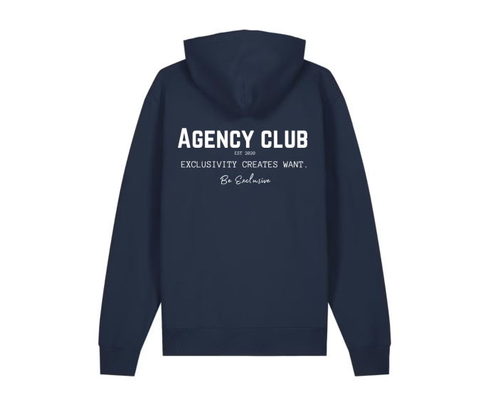 Medium fit hoodie navy (2)