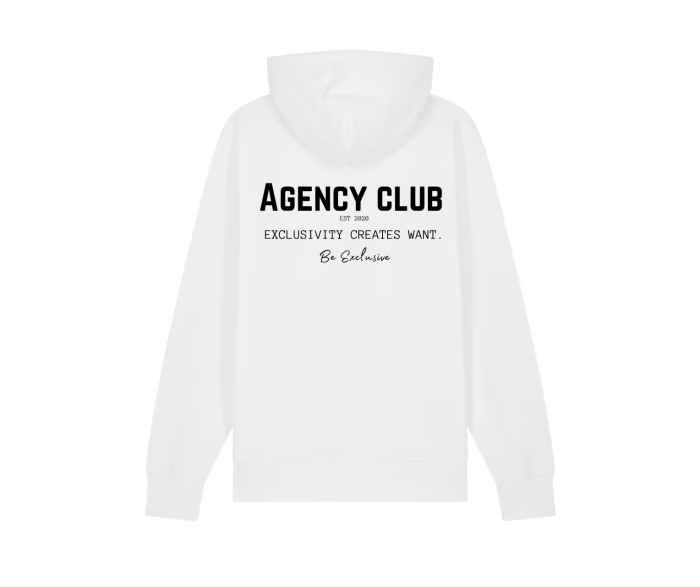 Medium fit hoodie white (3)