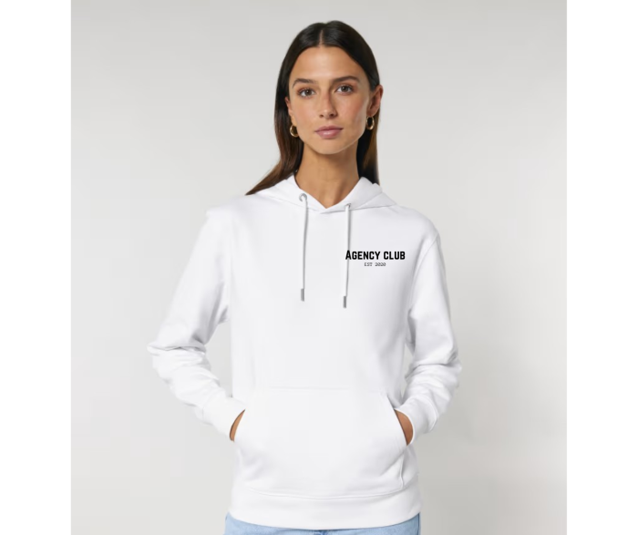 Medium fit hoodie white