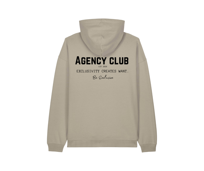 Iconic oversized hoodie back stone