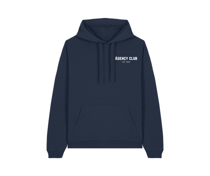 Iconic oversized hoodie french navy