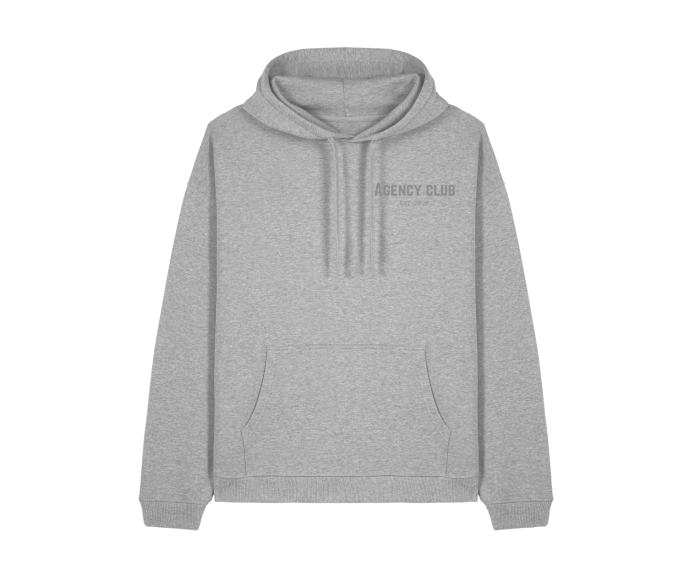 Iconic oversized hoodie heather grey