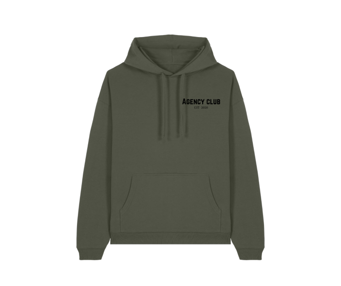 Iconic oversized hoodie khaki