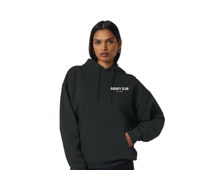 Iconic oversized hoodie model black (2)
