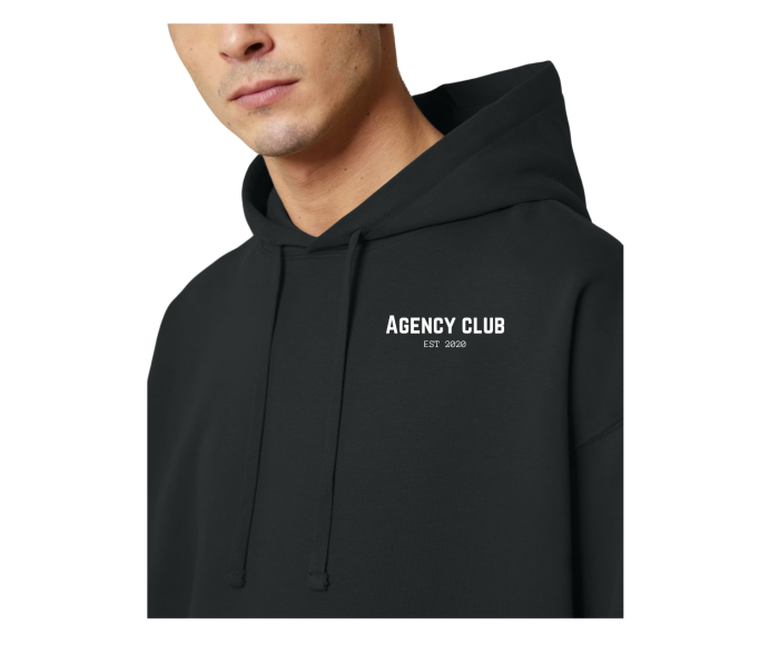 Iconic oversized hoodie model black