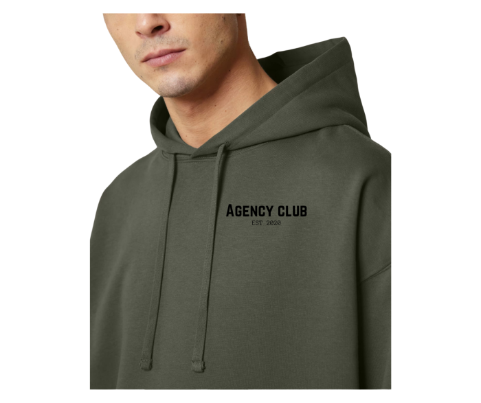 Iconic oversized hoodie model khaki