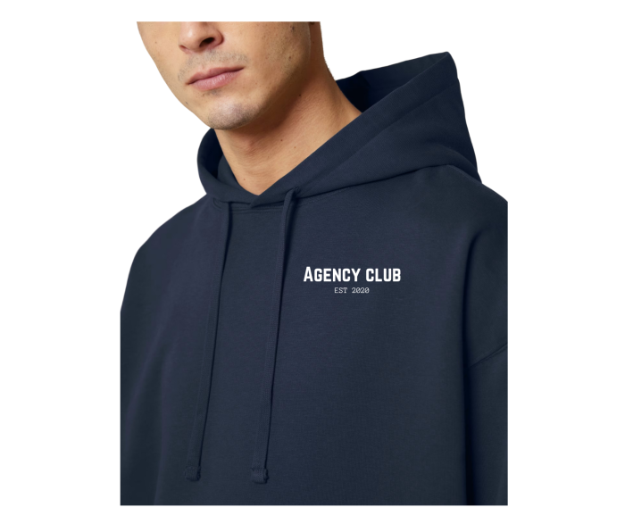 Iconic oversized hoodie model navy