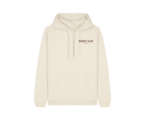 Iconic oversized hoodie natural raw