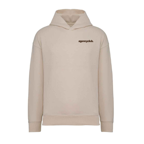 Oversized hoodie raw natural