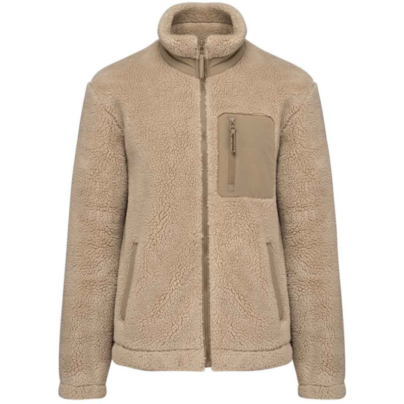 Sherpa jacket sand driftwood